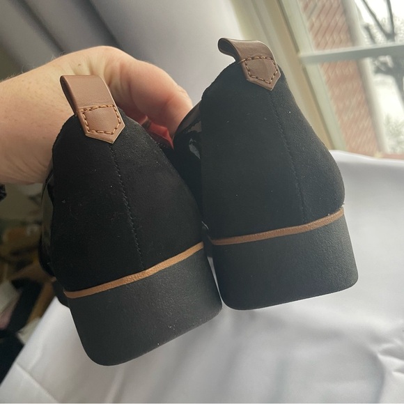 Dr. Scholl's Webster Wedge Loafer Black Patent Leather New Without Box - Picture 3 of 9